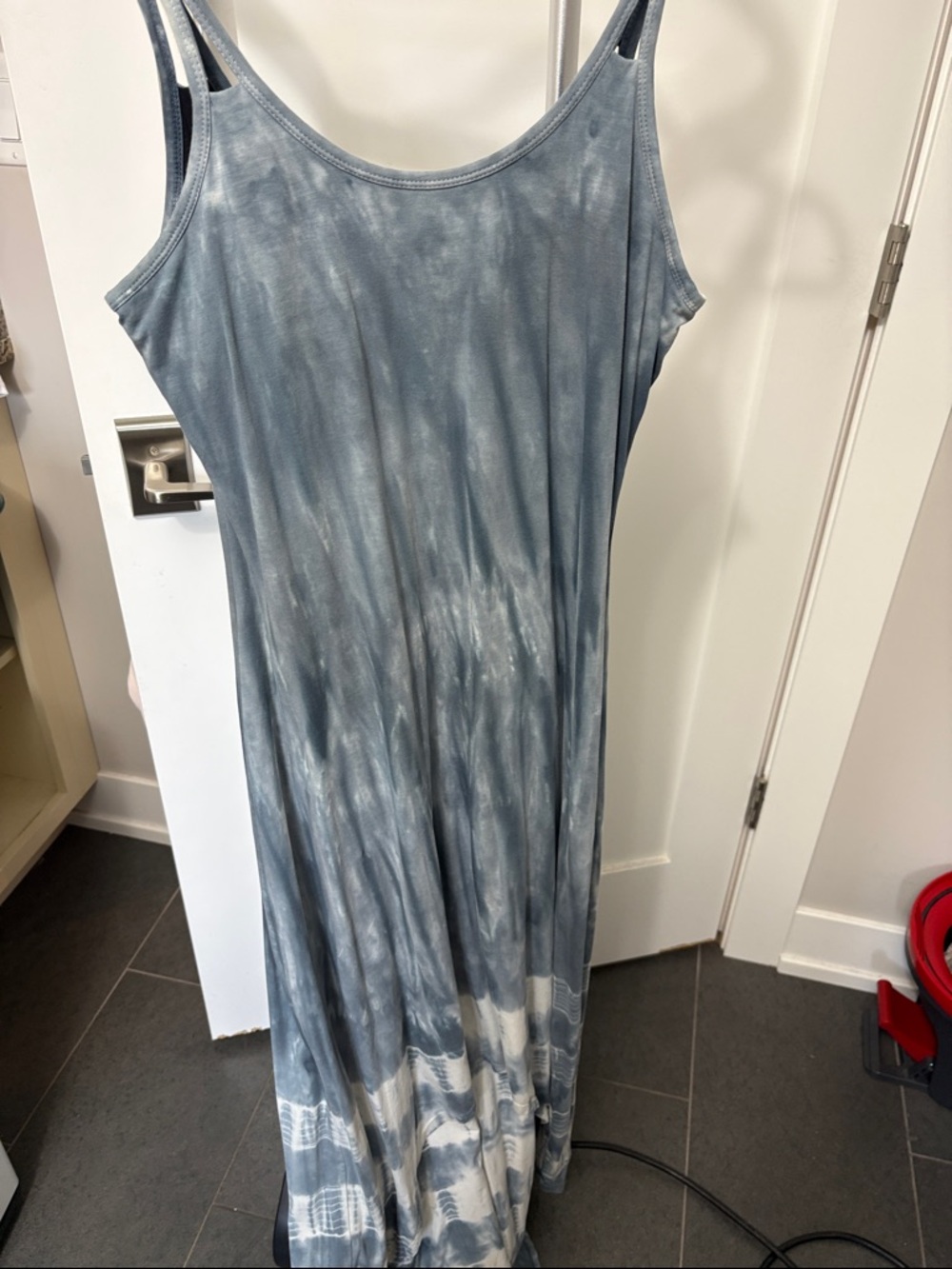 Athleta Blue Tie-Dye Maxi Dress